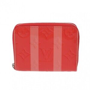 Louis Vuitton Vernis Patent Rayeur Zippy Wallet Poppy Petal